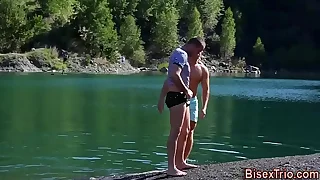 Babe sucks bisex dicks